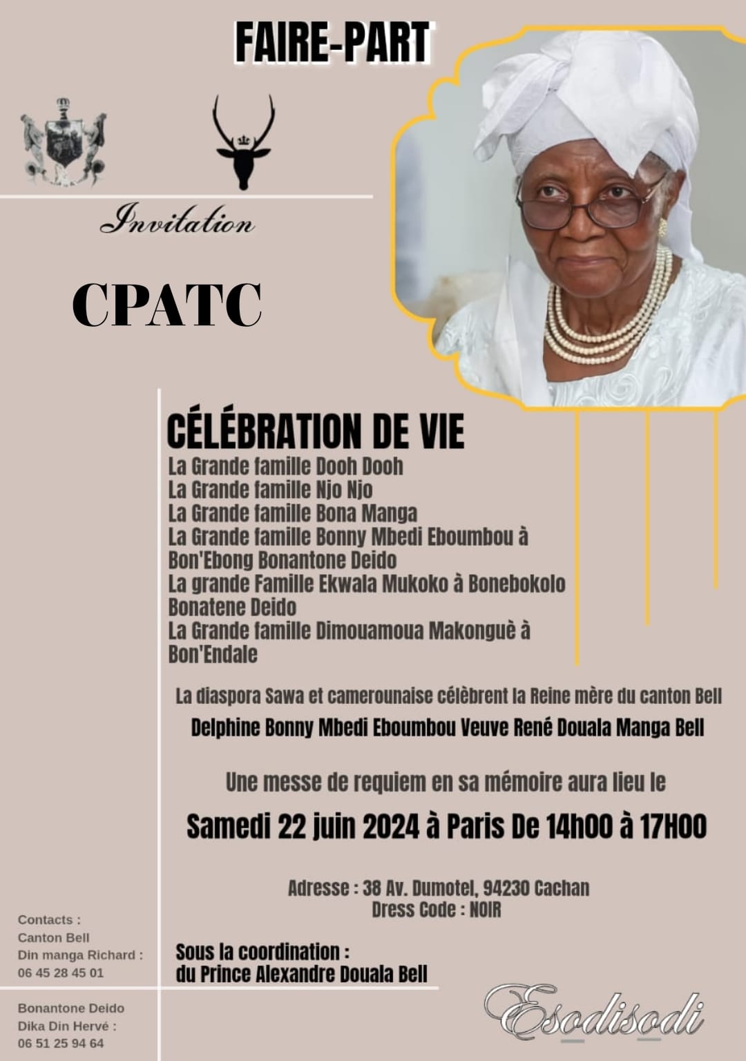Célébration de Vie Matriarche Dooh